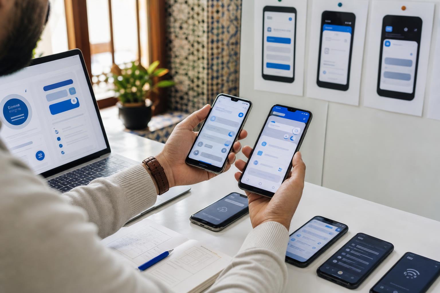 Flutter أم React Native أم التطوير الأصلي: ما التقنية الأنسب لتطبيق جوال في المغرب؟